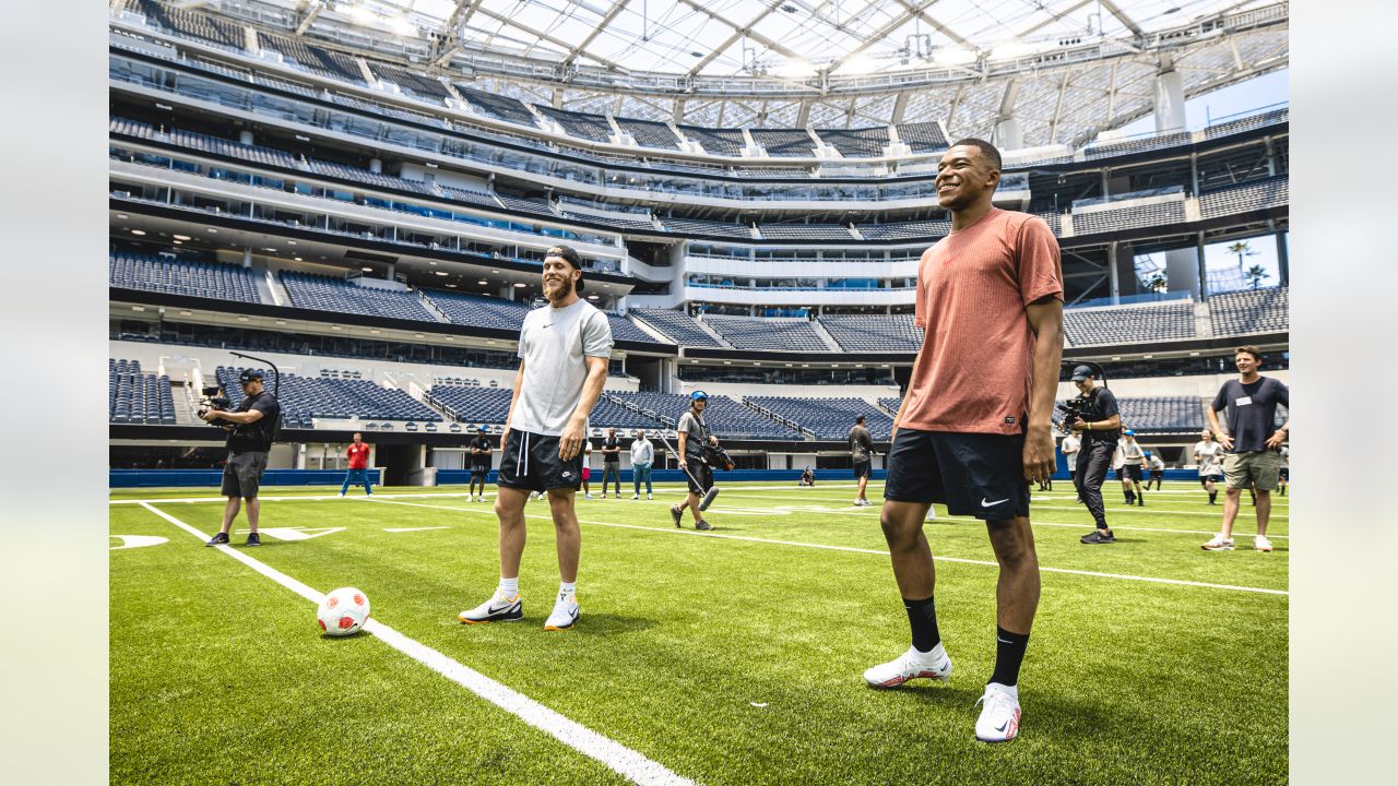 Look: Cooper Kupp hung out with Kylian Mbappé at SoFi Stadium, swapped  jerseys with him