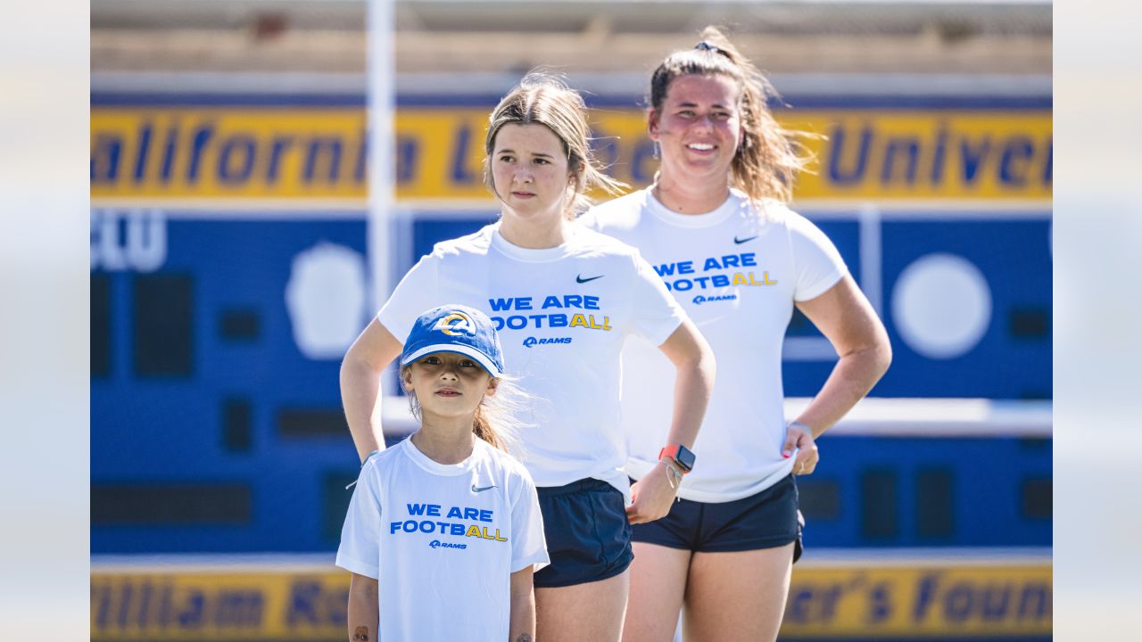 Rams celebrate Women's History Month with nine girls' flag football clinics  for local youth