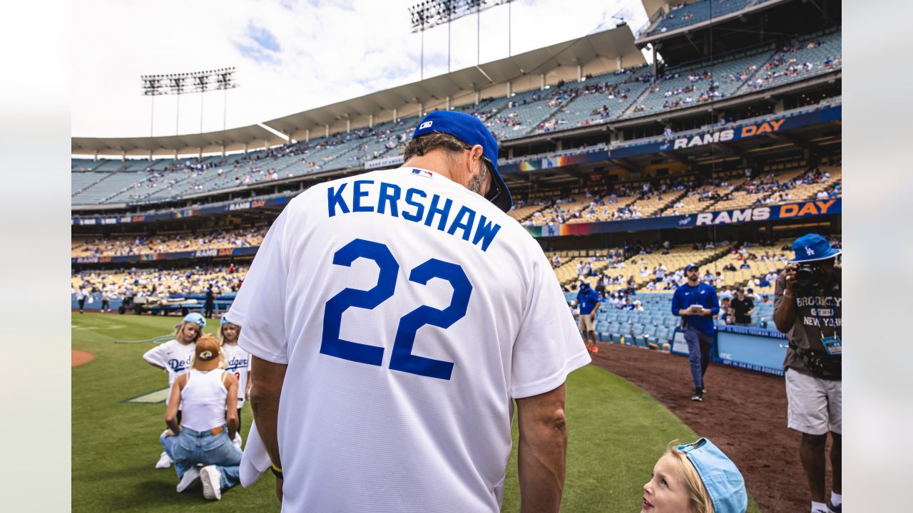 Rams Video: Matthew Stafford Throws Out First Pitch To Clayton Kershaw At  Dodger Stadium