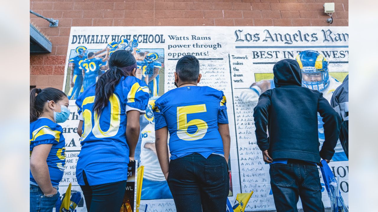 L.A. Rams Give Watts Rams Murals, Super Bowl LVI Tickets – Los