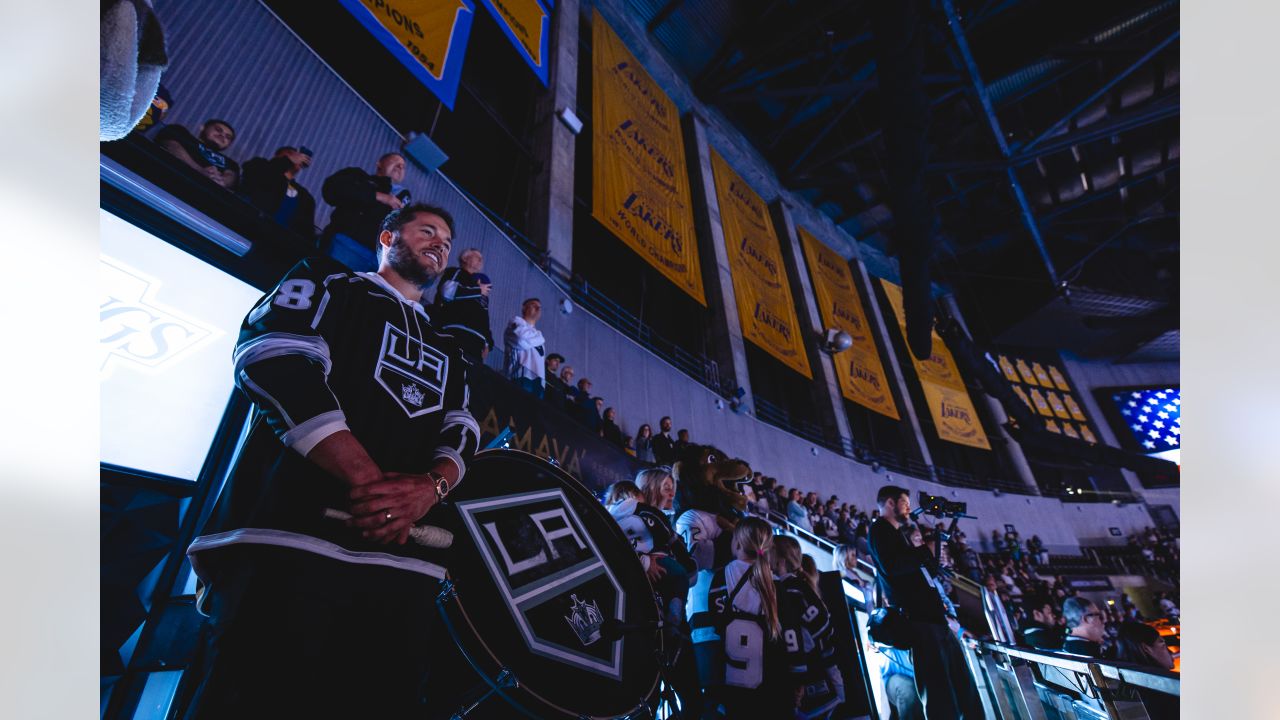 PHOTOS: Rams players visit Los Angeles Kings at Crypto.com Arena for LA Rams  night