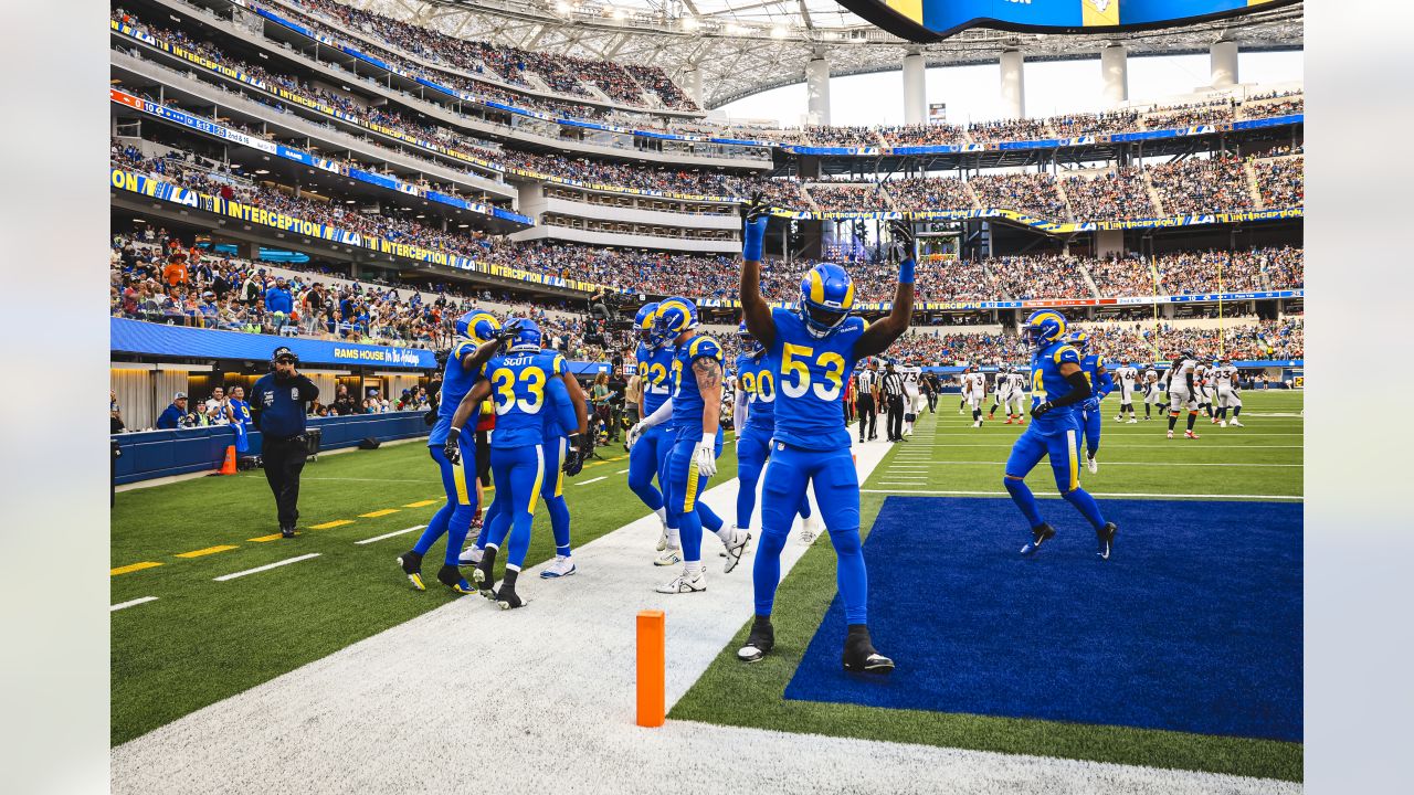 Los Angeles Rams, Patrick Star goes WILD over Rams DB Cobie Durant's  85-yard pick six, Week 16 vs. Denver Broncos at SoFi Stadium