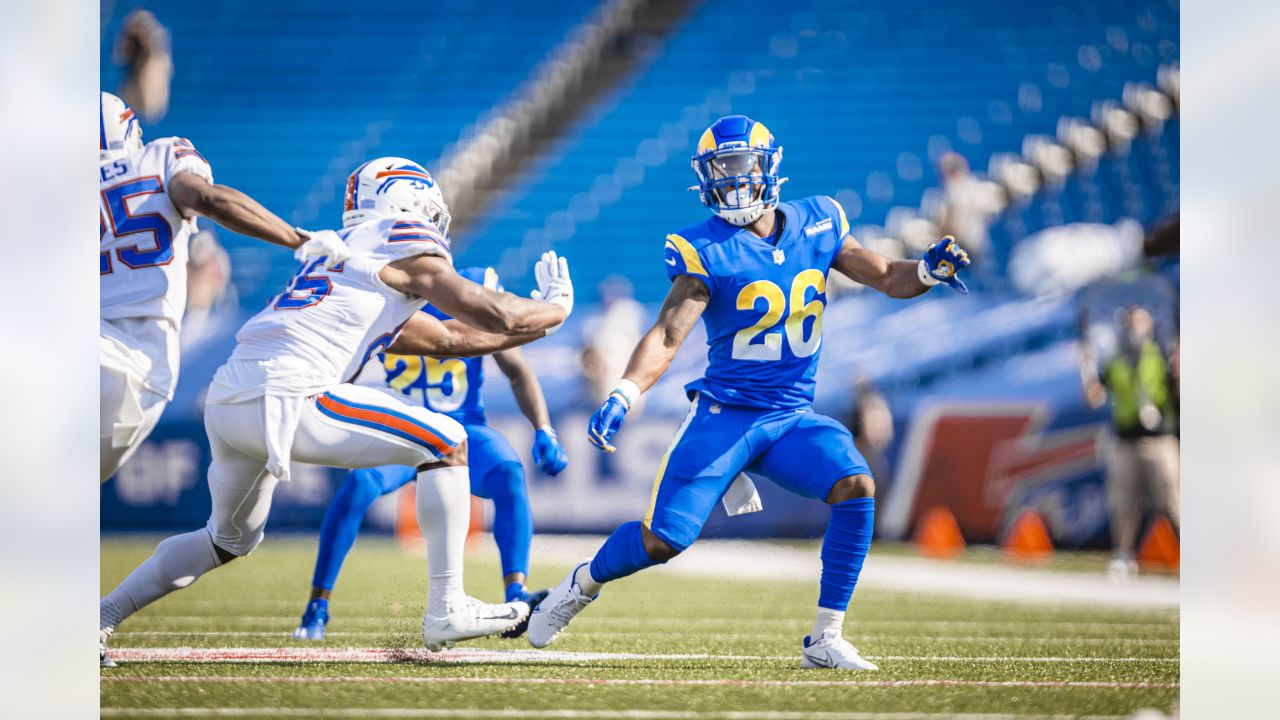 Los Angeles Rams safety Terrell Burgess (26) drops into coverage