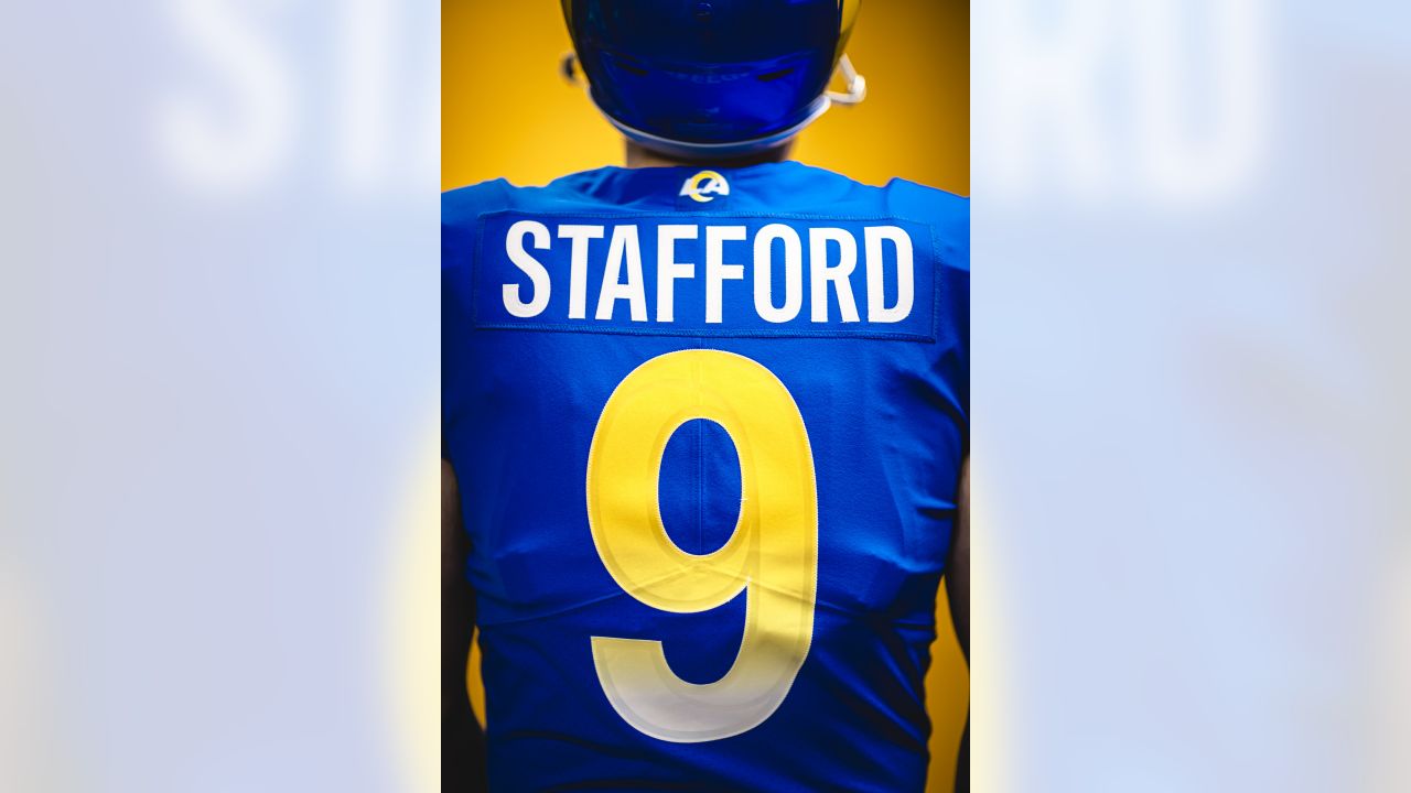 Jerseys of Los Angeles Rams quarterback Matthew Stafford (9) on display at  the Equipment Room team store atf SoFi Stadium, Monday, May 24, 2021, in I  Stock Photo - Alamy