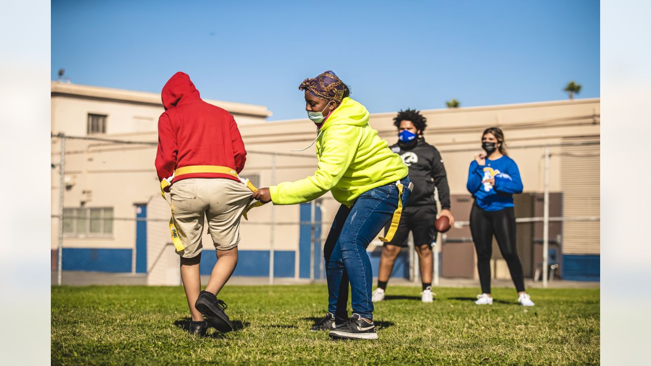 Los Angeles Rams Community  Rams team up with LAUSD to host the NCAA  assembly & Beyond the Bell youth camp for middle school students