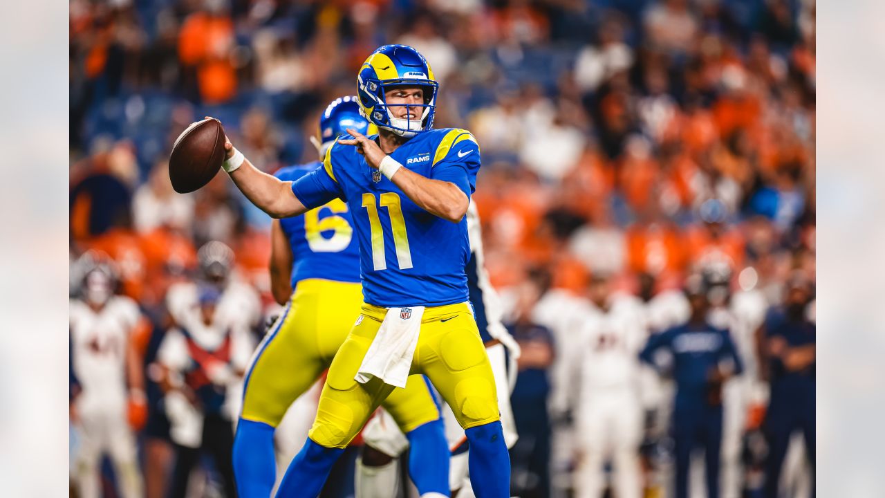 Denver Broncos wide receiver Nick Williams (86) against the Los Angeles  Rams of an NFL football game Saturday, Aug 26, 2023, in Denver. (AP  Photo/Bart Young Stock Photo - Alamy