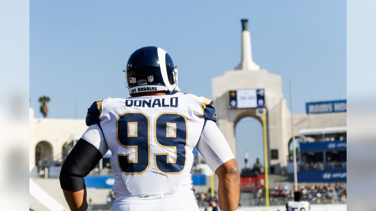 Download Los Angeles Rams Aaron Donald Jersey Number 99. Wallpaper