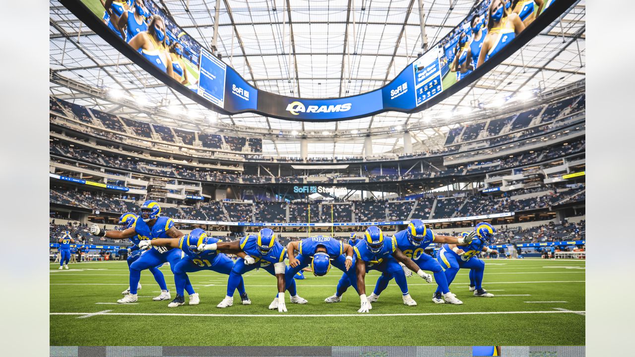PREGAME PHOTOS: Rams hit the field at SoFi Stadium for pregame