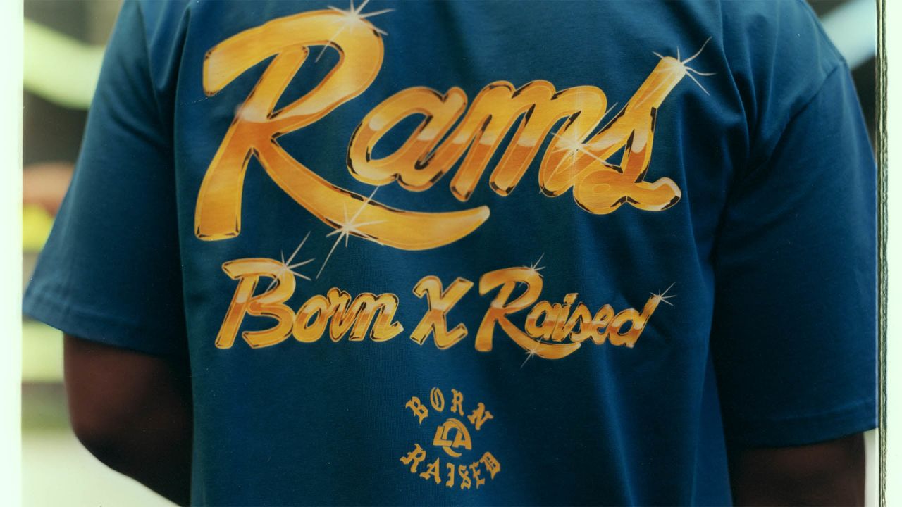 Born x raised + Dodgers ball logo shirt