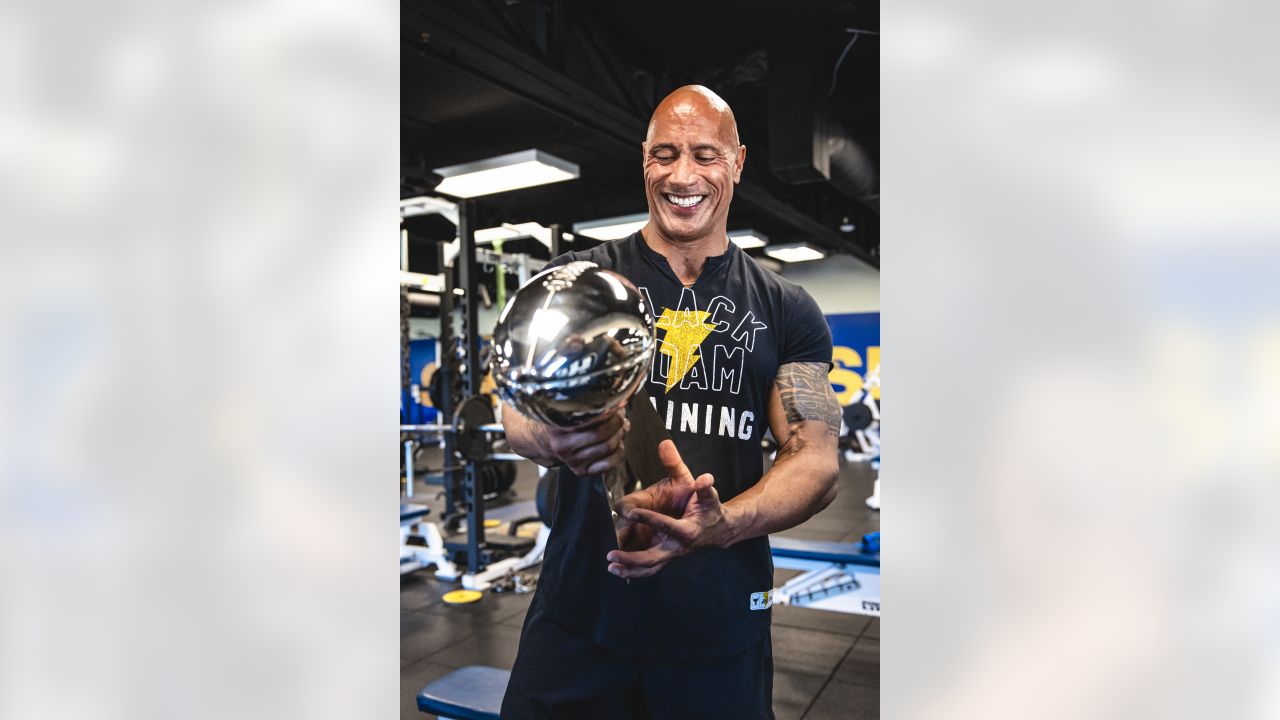 Rams star Aaron Donald and Dwayne 'The Rock' Johnson hit the gym ahead of  NFL season-opener