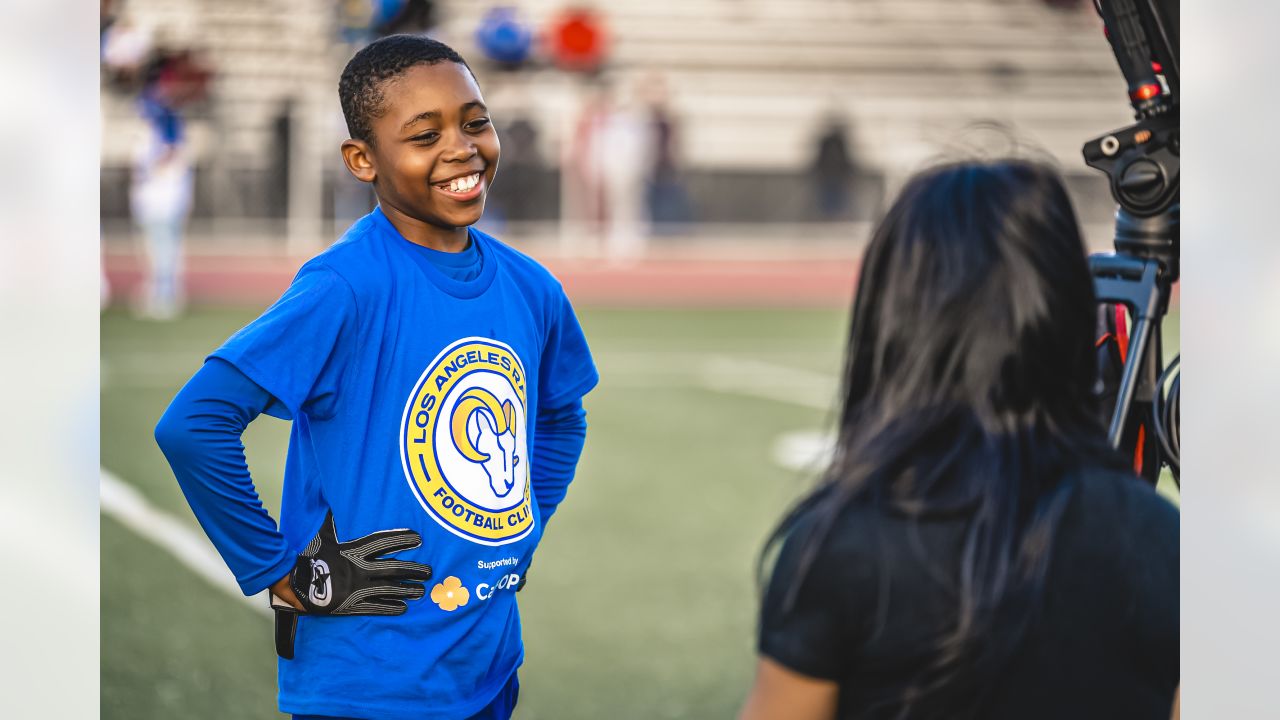 COMMUNITY PHOTOS: Rams empower South LA youth with Juneteenth football  skills clinic at Jackie Robinson Stadium