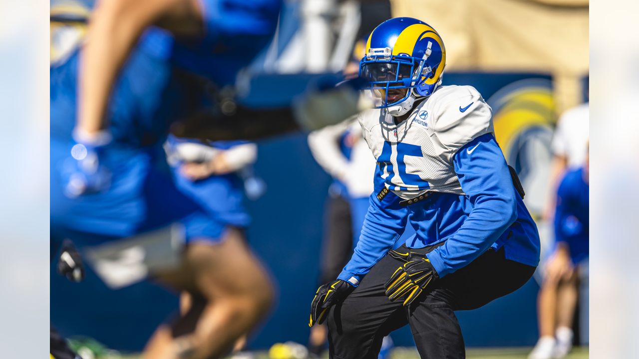 Los Angeles Rams offensive tackle Alaric Jackson (68) during a NFL  preseason game against the Las Vegas Raiders, Saturday, August 21, 2021, in  Inglewood, CA. The Raiders defeated the Rams 17-16. (jon