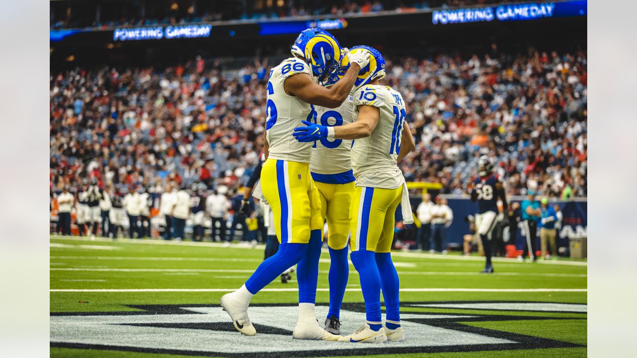 Houston, Texas, USA. October 31. DT Aaron Donald #99 of the Los Angeles Rams  in action vs the Houston Texans at NRG Stadium in Houston Texas. The Rams  defeat the Texans 38-22.