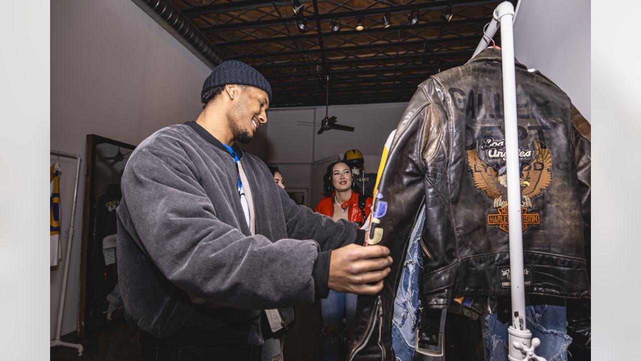PHOTOS: Rams WR Van Jefferson & S Quentin Lake attend the VIP Rams X Gallery  Dept. Collection launch
