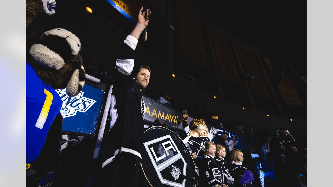 PHOTOS: Matthew Stafford watches the LA Kings take down the Winnipeg Jets  on LA Rams night