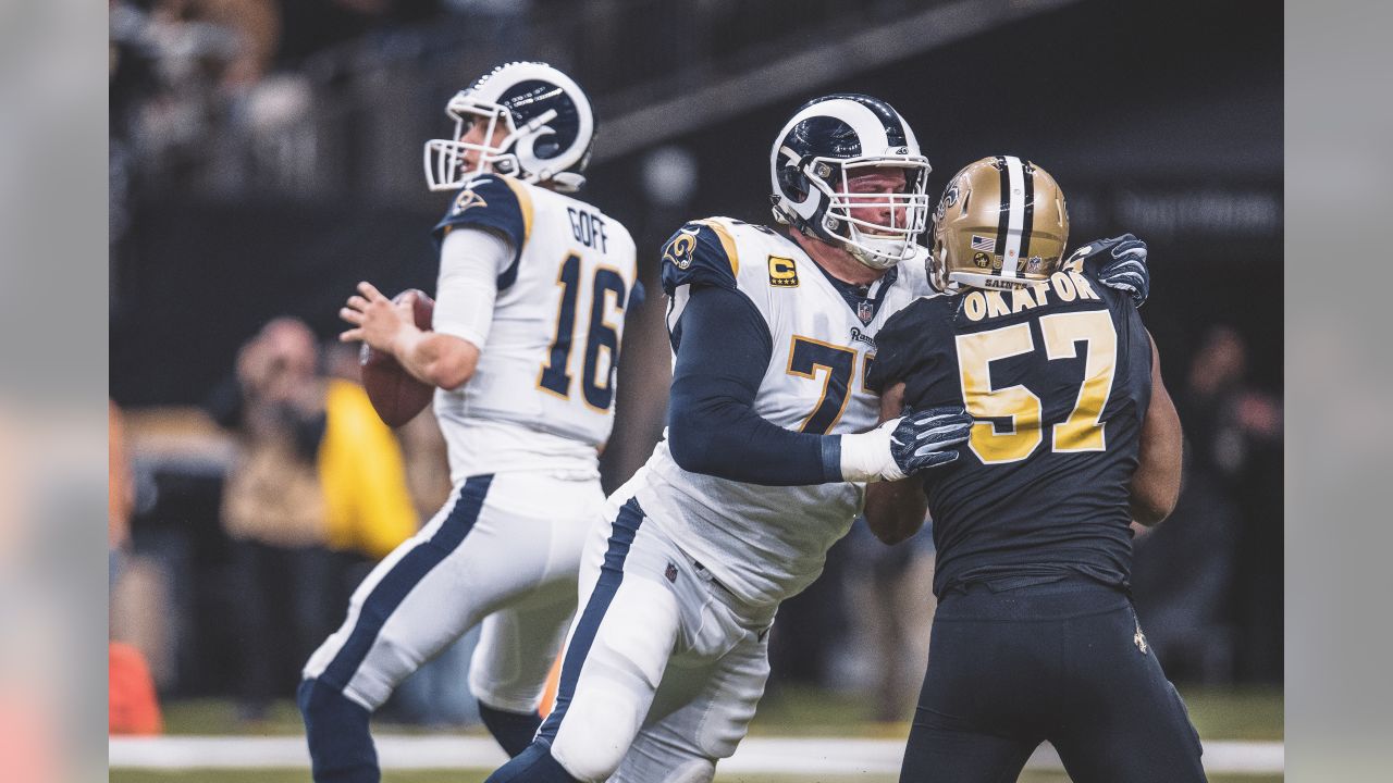 Los Angeles Rams tackle Rodger Saffold says goodbye to Rams Park