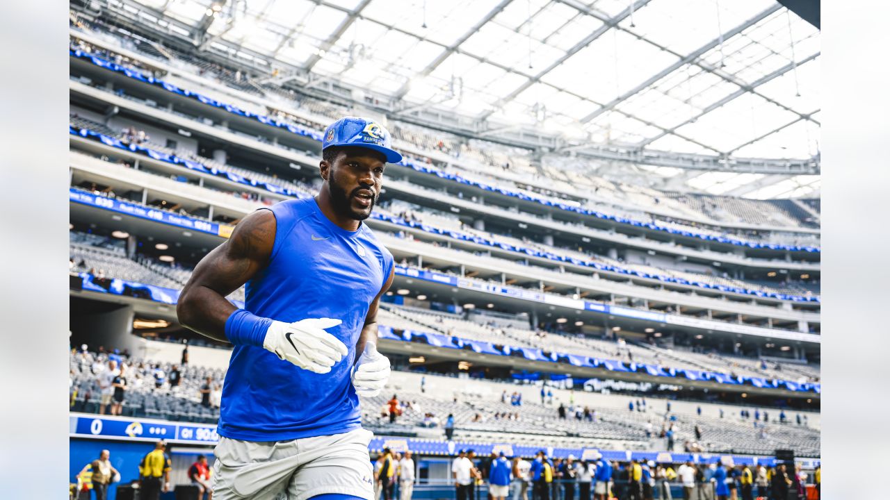 PREGAME PHOTOS: Rams hit the field at SoFi Stadium for pregame