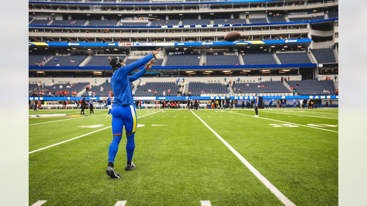 PREGAME PHOTOS: Rams hit the field at SoFi Stadium for pregame