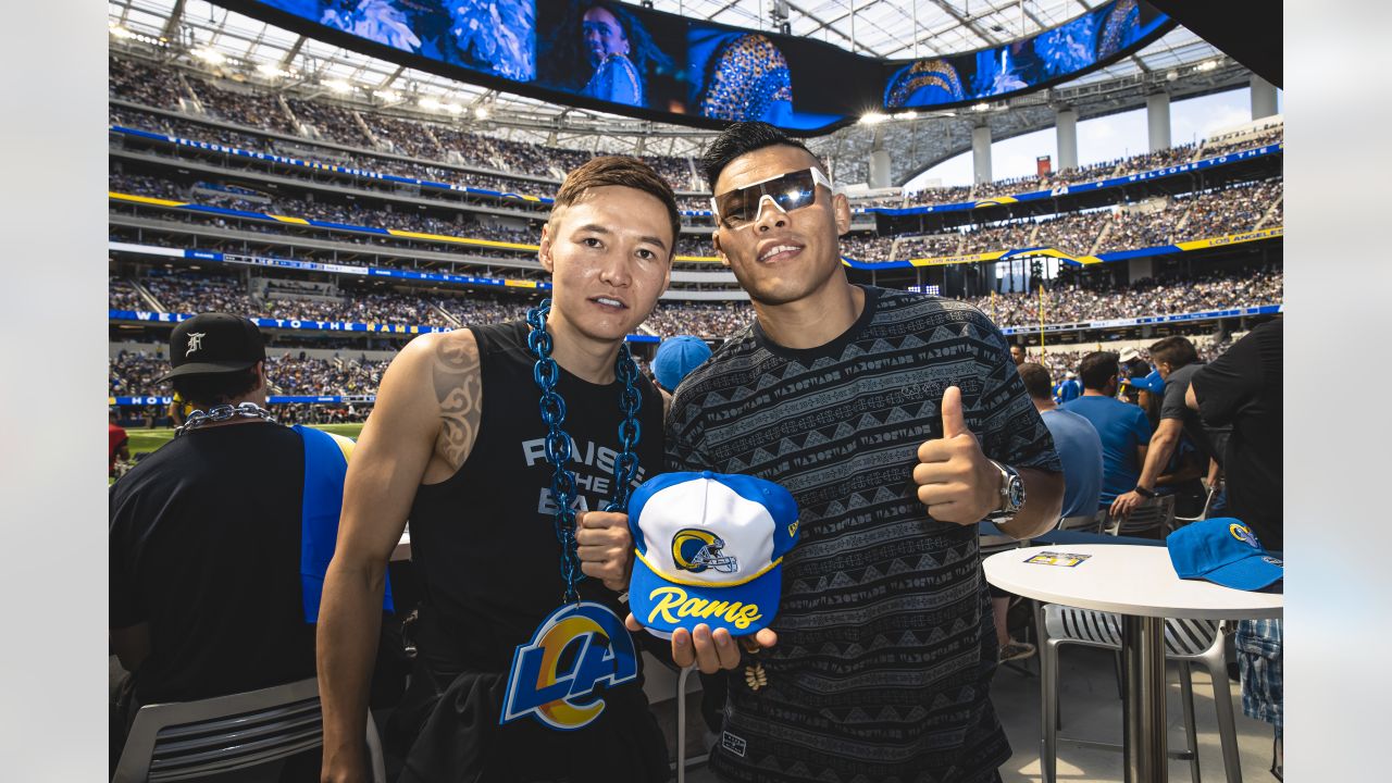 CELEBRITY PHOTOS: Paul Rodriguez, Noah Beck & more celebrate Rams' Week 2  win vs. Falcons