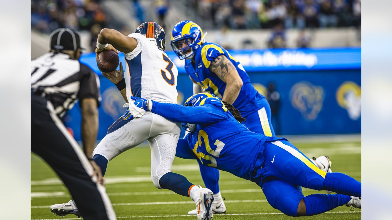 Big day by Los Angeles Rams defense vs. Denver Broncos highlighted by  defensive back Cobie Durant's two interceptions, including first pick-six  of NFL career