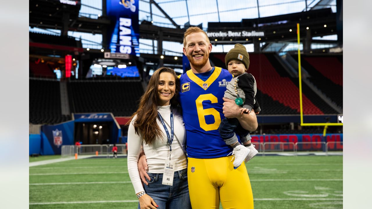 Photo: Rams' punter Johnny Hekker goes through drills at UC Irvine