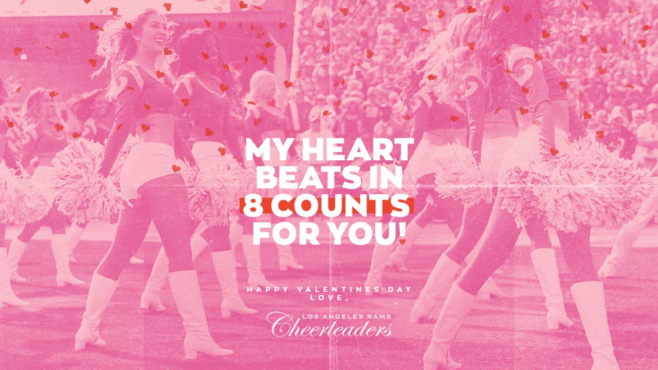 Los Angeles Rams Valentine's Day cards - Turf Show Times