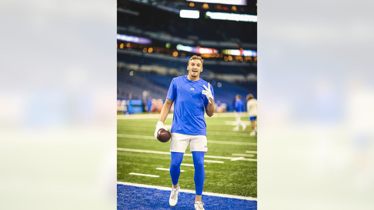 Indianapolis, Indiana, USA. 19th Sep, 2021. Los Angeles Rams quarterback Matthew  Stafford (9) during pregame of NFL football game action between the Los  Angeles Rams and the Indianapolis Colts at Lucas Oil