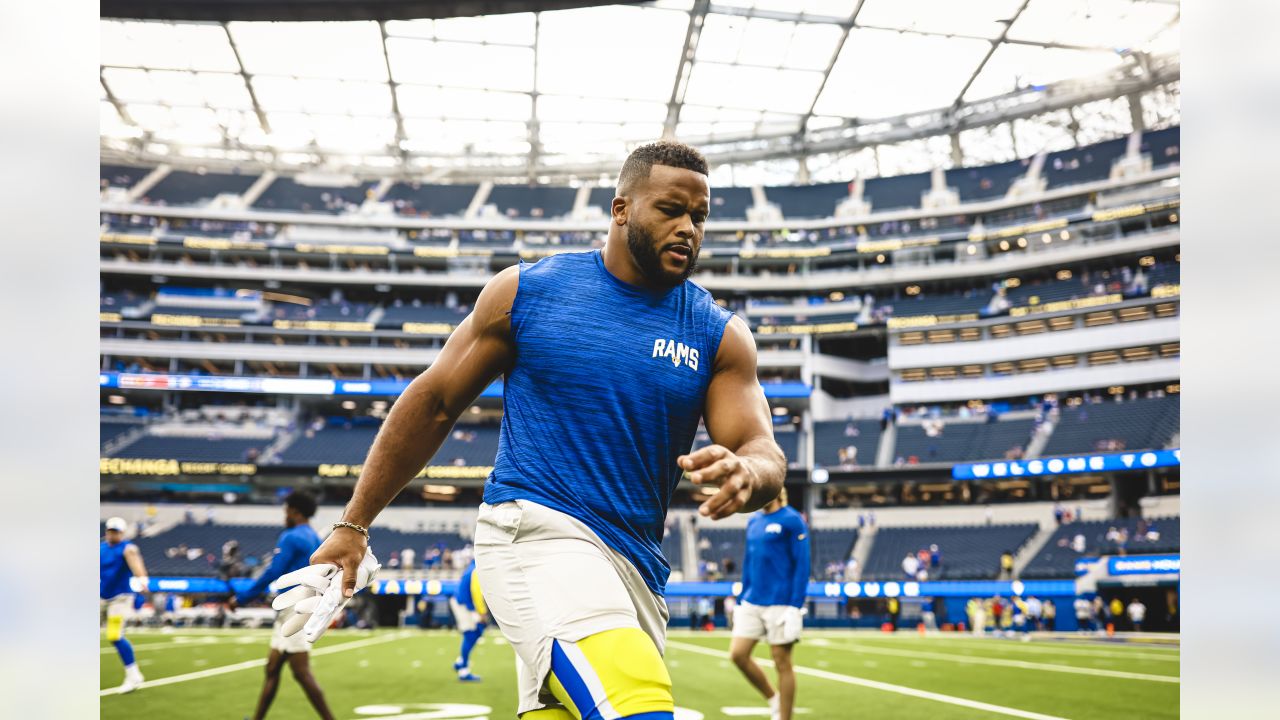 PREGAME PHOTOS: Rams hit the field at SoFi Stadium for pregame