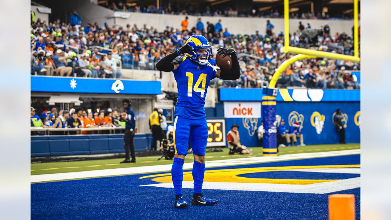 Los Angeles Rams, Patrick Star goes WILD over Rams DB Cobie Durant's  85-yard pick six, Week 16 vs. Denver Broncos at SoFi Stadium