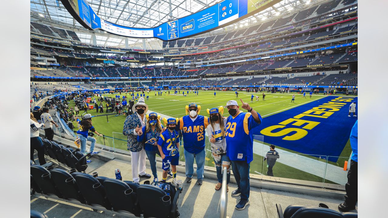 INSIDE SOFI STADIUM FOR THE NFC CHAMPIONSHIP ON 1/30/22–RAMS