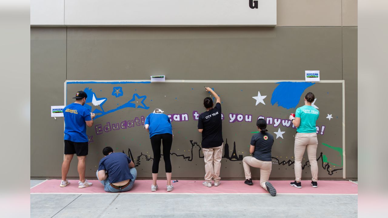 The Rams, City Year, Beautify Washington Prep High School – Los