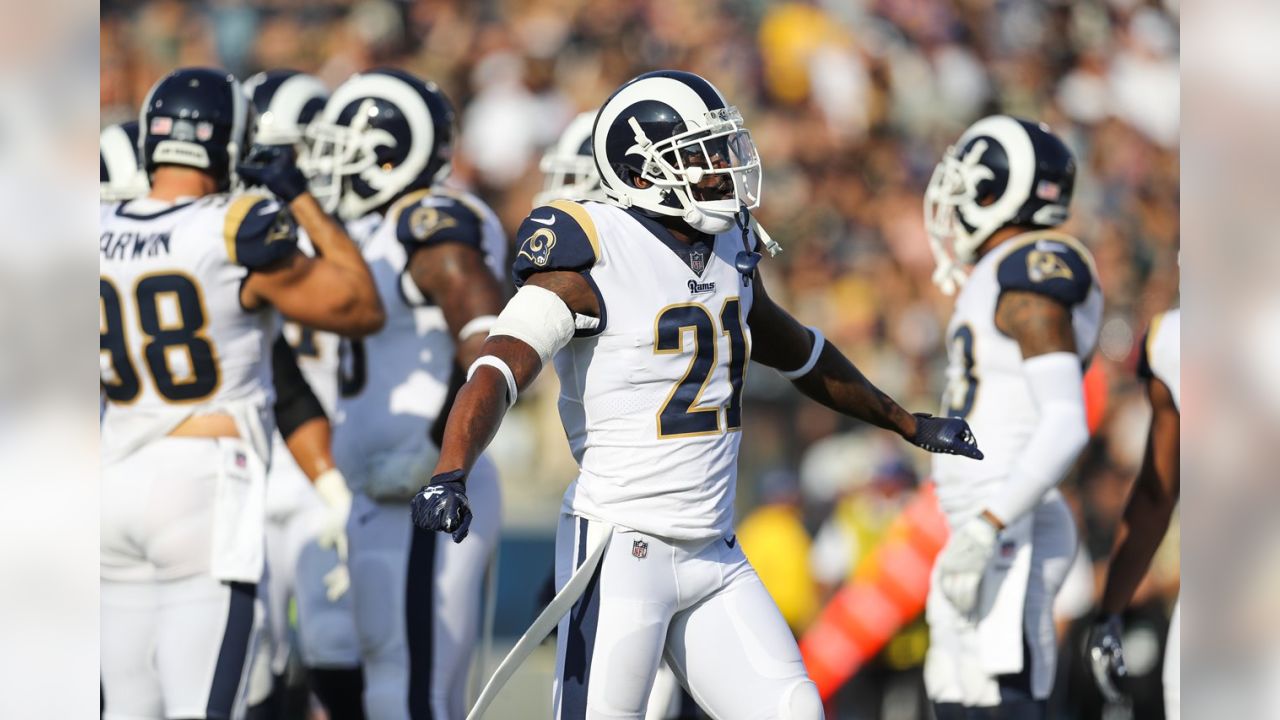 Nov 12, 2017; Los Angeles, CA, USA; Los Angeles Rams wide receiver Sammy  Watkins (12) runs to the end zone on his way to a 17 yard touchdown in the  third quarter