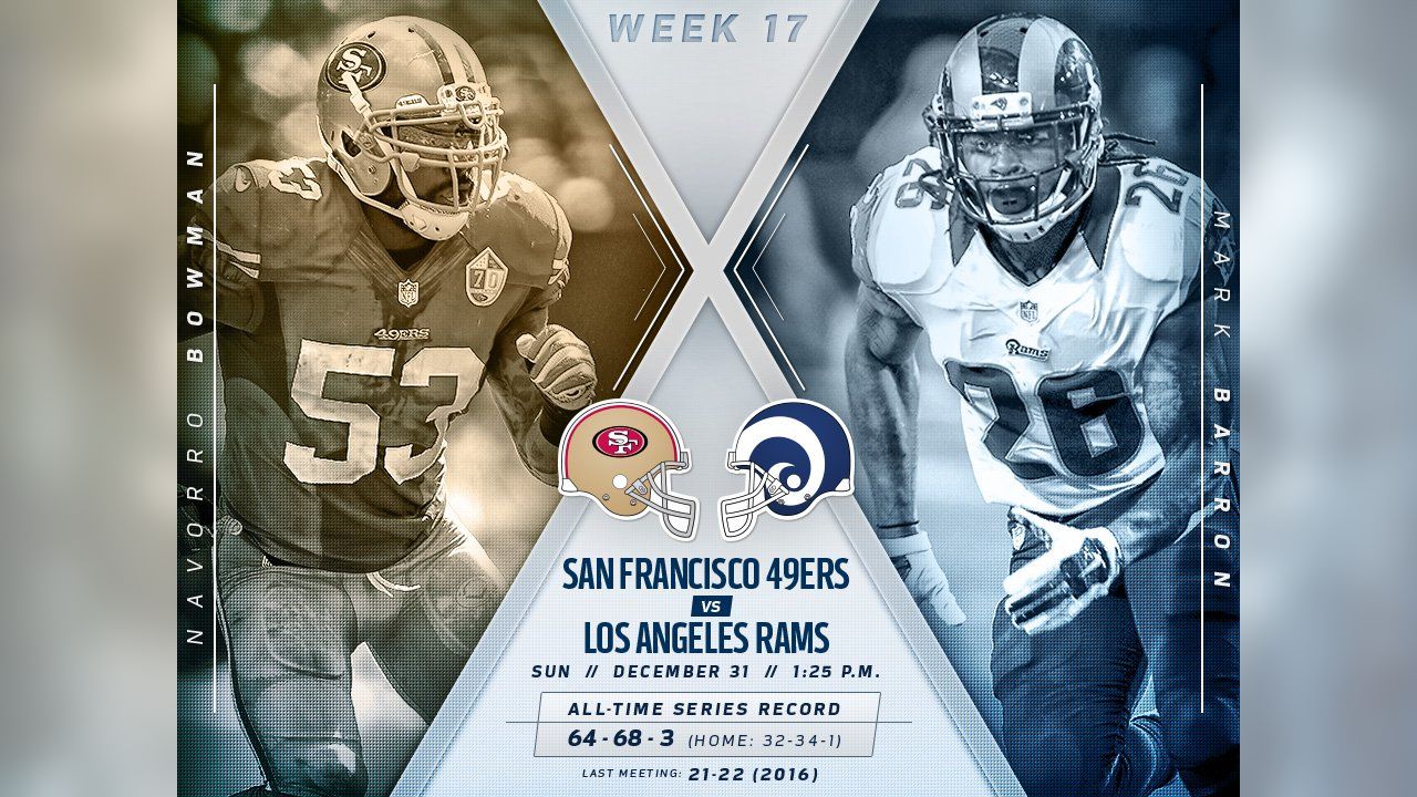 Printable 2017-2018 Los Angeles Rams Schedule