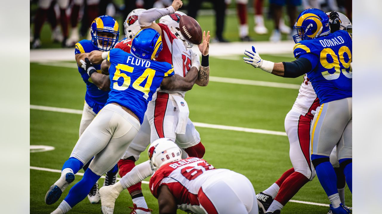 Linebacker (54) Leonard Floyd of the Los Angeles Rams against the