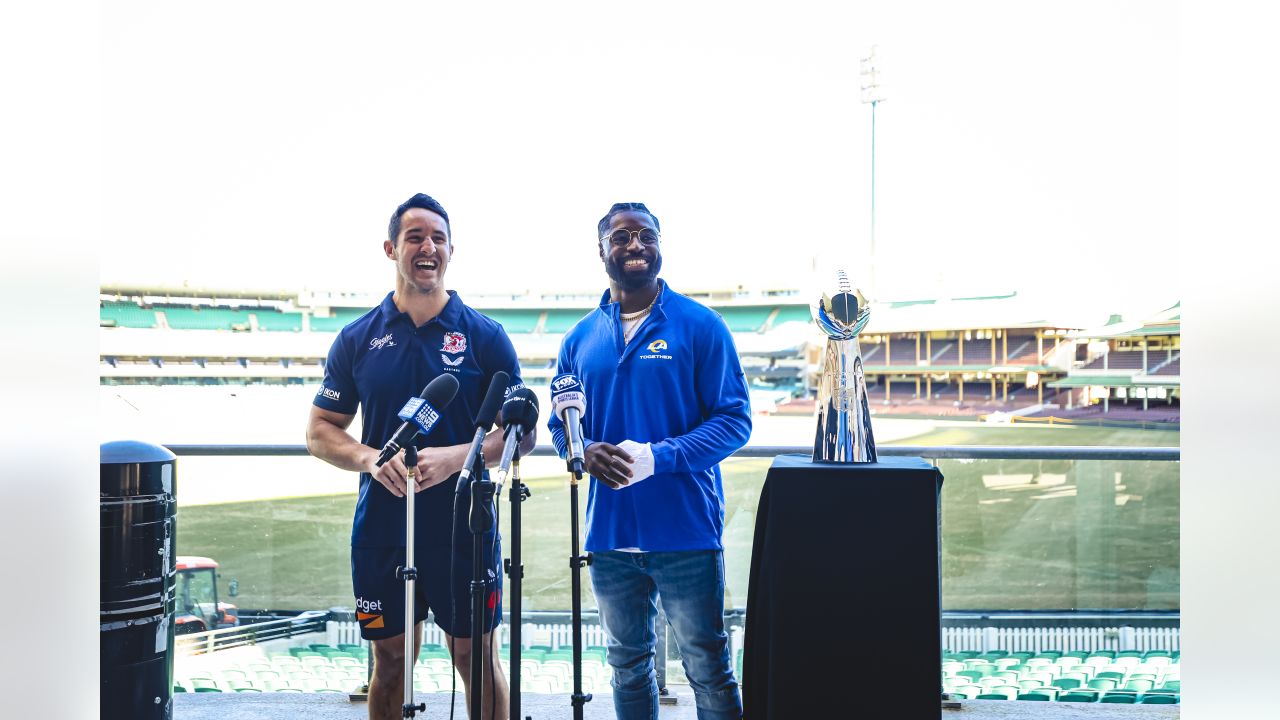 Rams Bring Vince Lombardi Trophy To East L.A.'s Nike Store - East