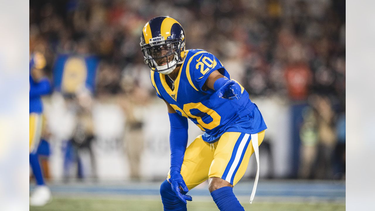 Jalen Ramsey of the Los Angeles Rams sits on the bench during a 31-10  News Photo - Getty Images