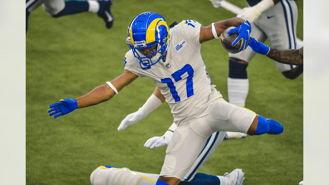 Inglewood, California, USA. 01st Jan, 2023. Los Angeles Rams running back  Malcolm Brown (41) celebrates after scoring a touchdown during the NFL  football game between the Los Angeles Rams and the Los