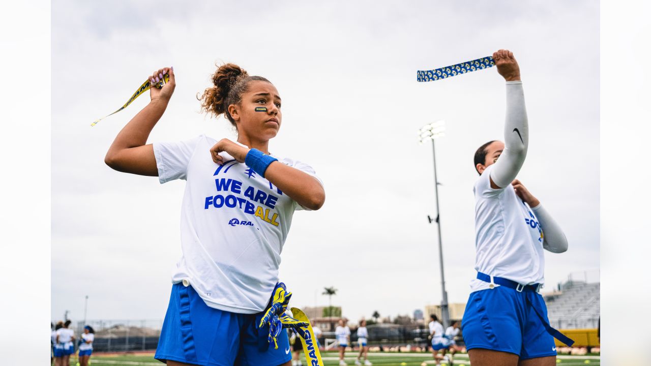 Rams celebrate Women's History Month with nine girls' flag