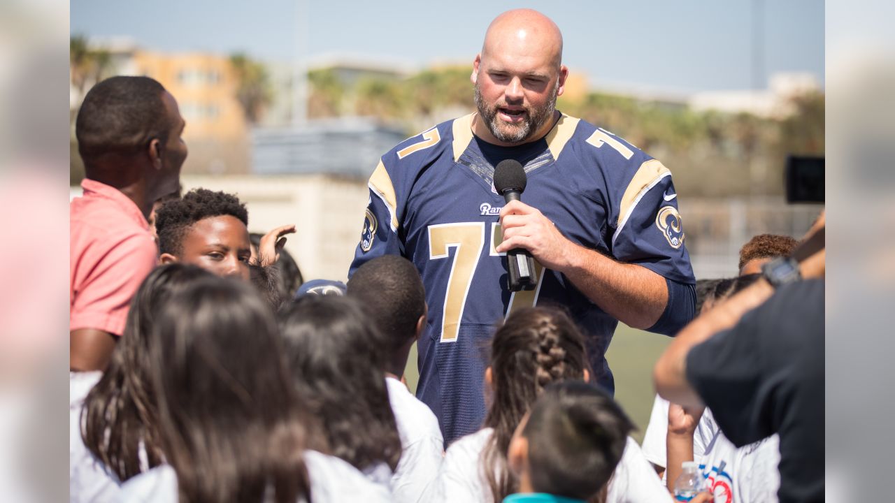 Super Bowl LVI LA Rams Andrew Whitworth Walter Payton  Man-of-Year⭐PLASTIC⭐Patch