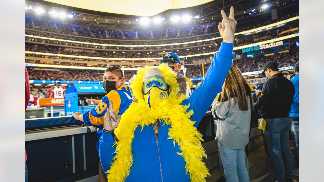 FAN PHOTOS: Best of Rams fans at SoFi Stadium for big Wild Card