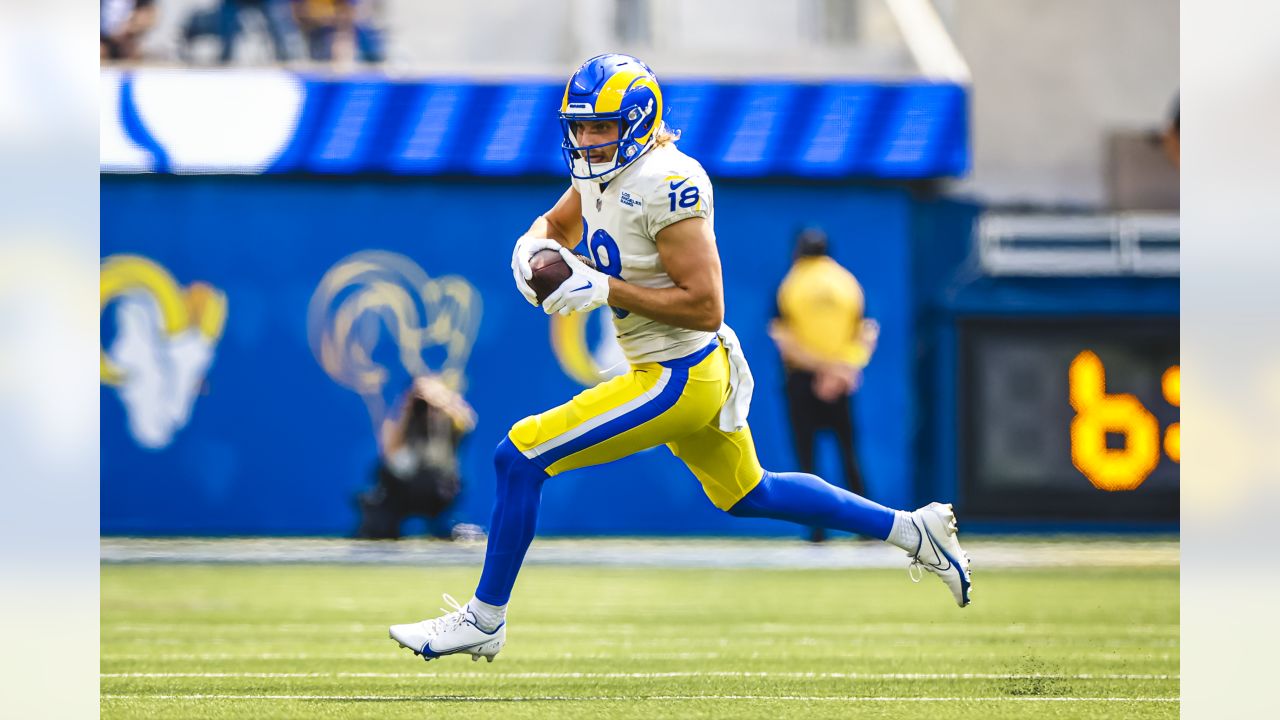 INGLEWOOD, CA - SEPTEMBER 18: Cooper Kupp #10 of the Rams during an NFL game  between the Atlanta Falcons and the Los Angeles Rams on September 18, 2022,  at SoFi Stadium in