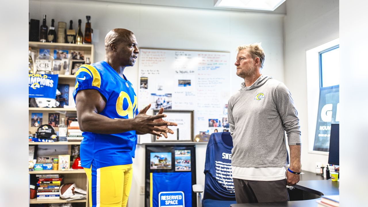 Actor Terry Crews joins the Los Angeles Rams as Rampede Captain I