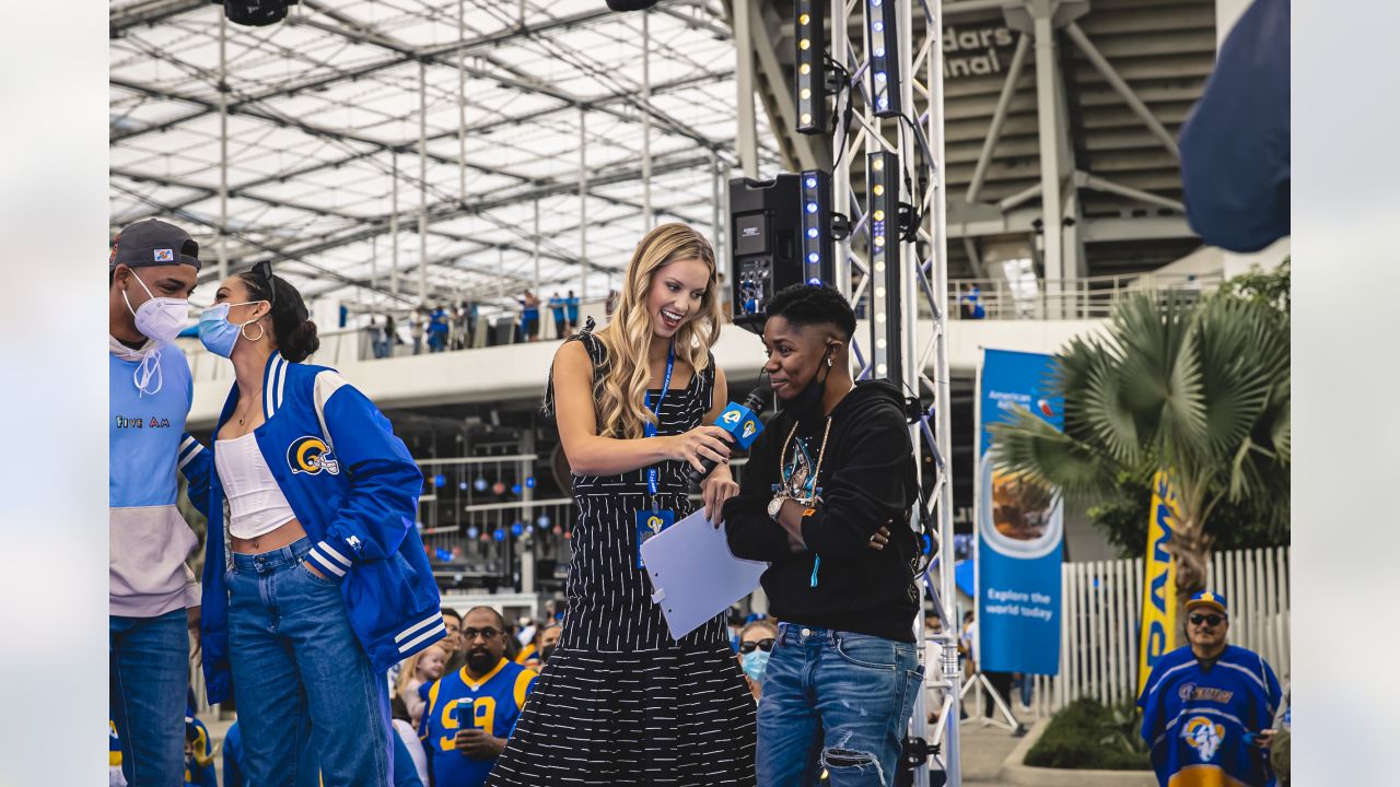 PHOTOS: YG, Lia McHugh, the cast of 'All American' & more visit SoFi Stadium  for Rams vs. Lions