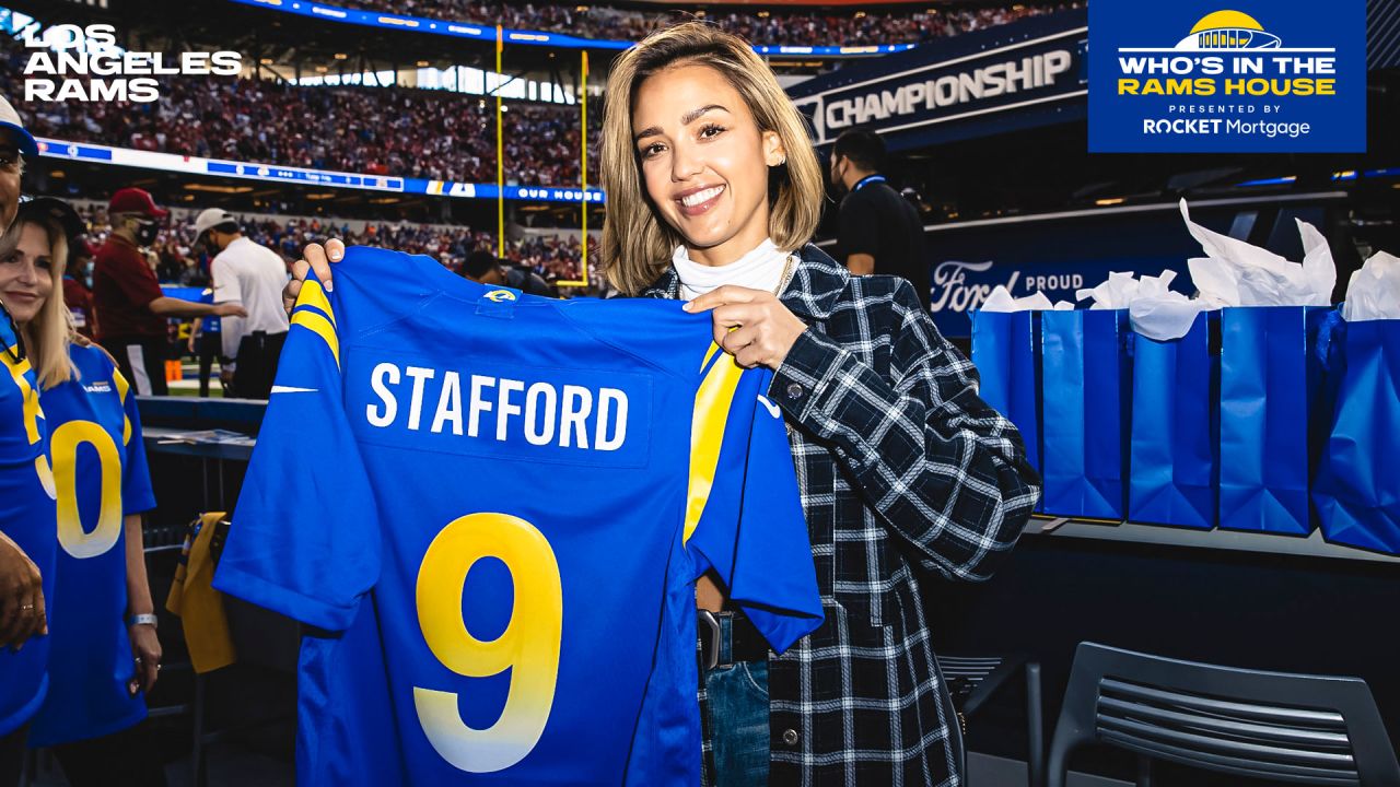 CELEBRITY PHOTOS: Jessica Alba, Michael Strahan, James Corden & more visit  SoFi Stadium for NFC Championship game