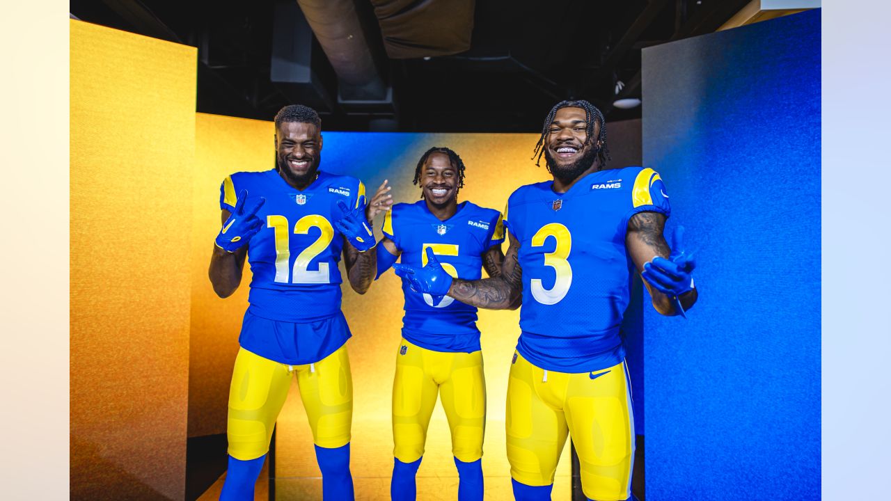 MEDIA DAY PHOTOS: Rams players shine bright on LED stage