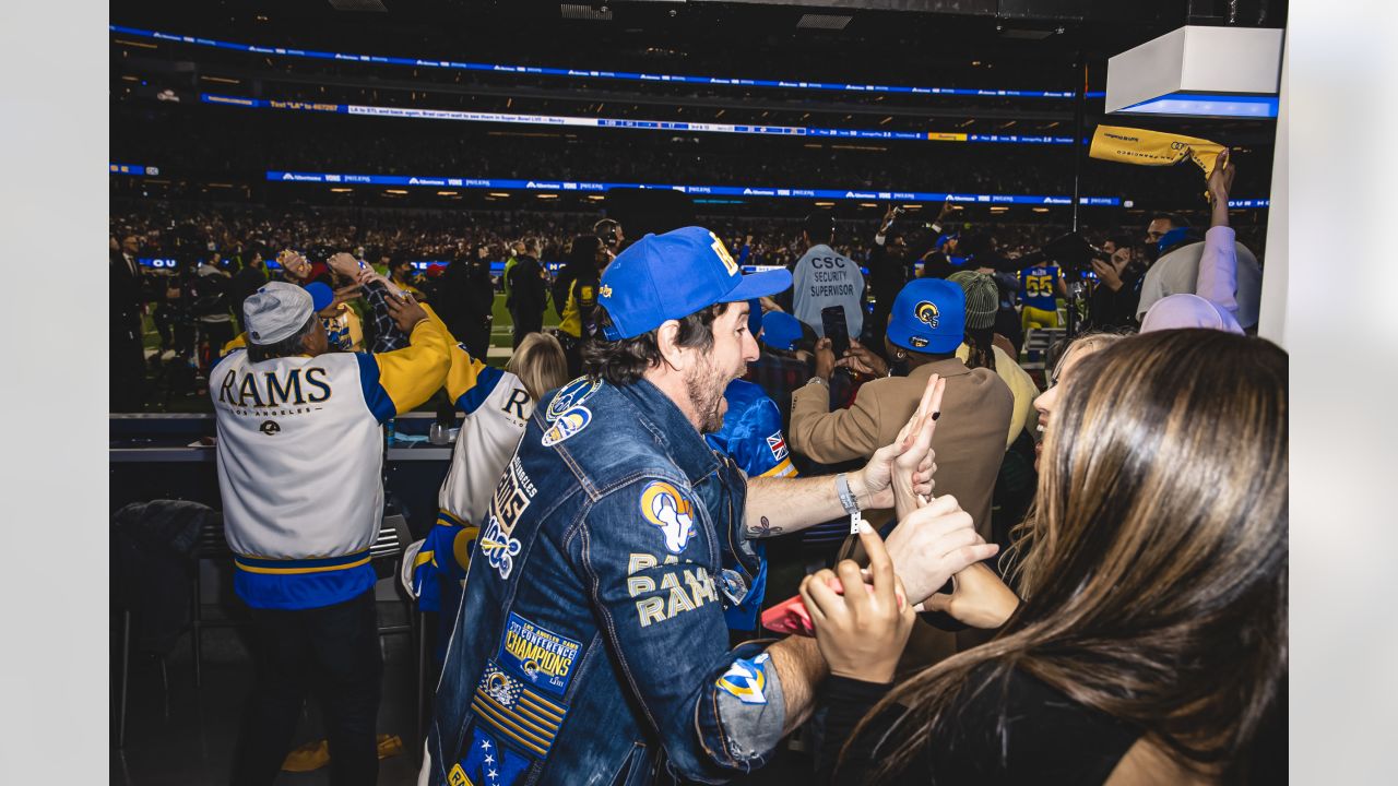 CELEBRITY PHOTOS: Jessica Alba, Michael Strahan, James Corden & more visit  SoFi Stadium for NFC Championship game