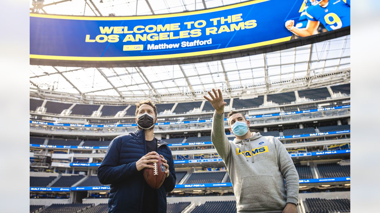 PHOTOS: Matthew Stafford's first visit to SoFi Stadium