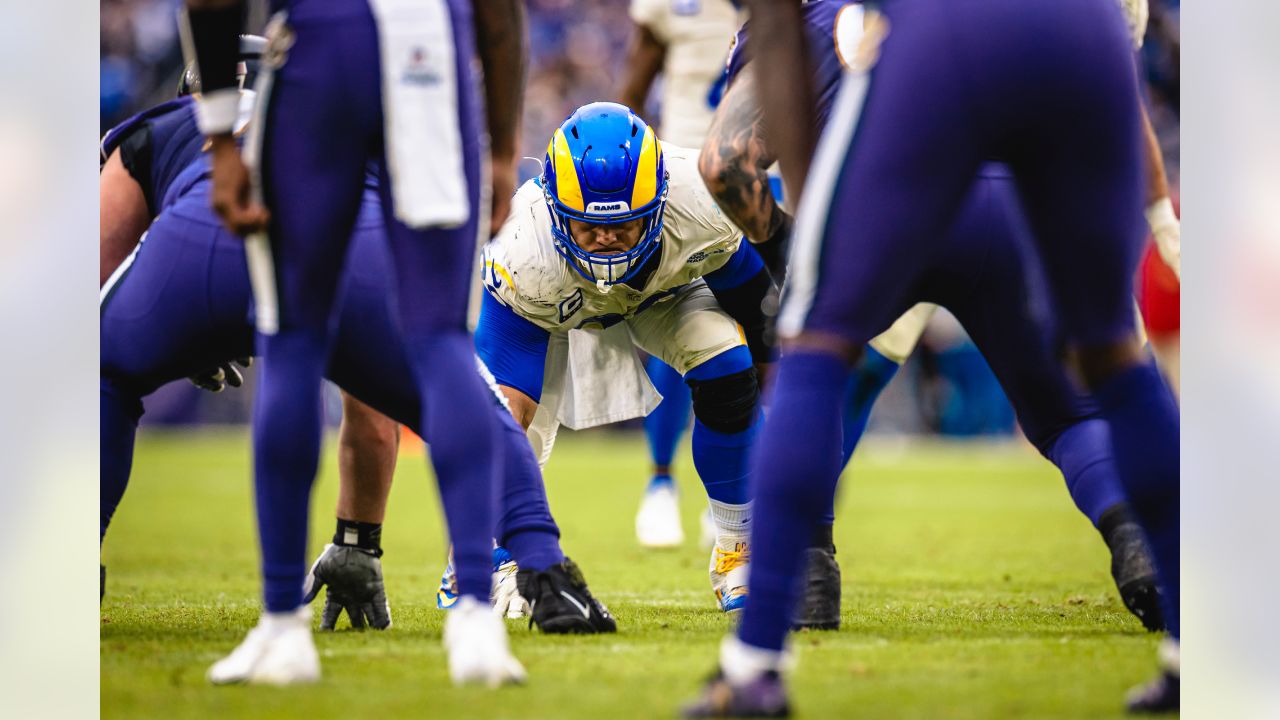 Los Angeles, California, USA. 13th Feb, 2022. Los Angeles Rams defensive  tackle Aaron Donald (99) celebrates his game winning sack at the NFL Super  Bowl 56 LVI football game between the Los