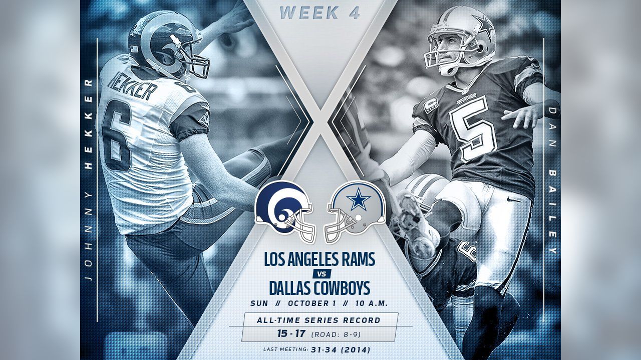 Cowboys vs. Rams 2017 Week 4 game: How to watch, game time, TV schedule,  online streaming, radio & more - Blogging The Boys