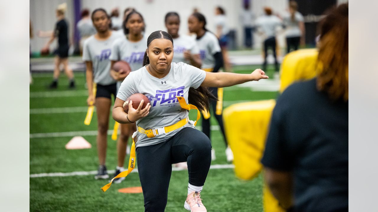 Photos: FCPS Girls Flag Football Players at Ravens' Practice Facility, High School Sports